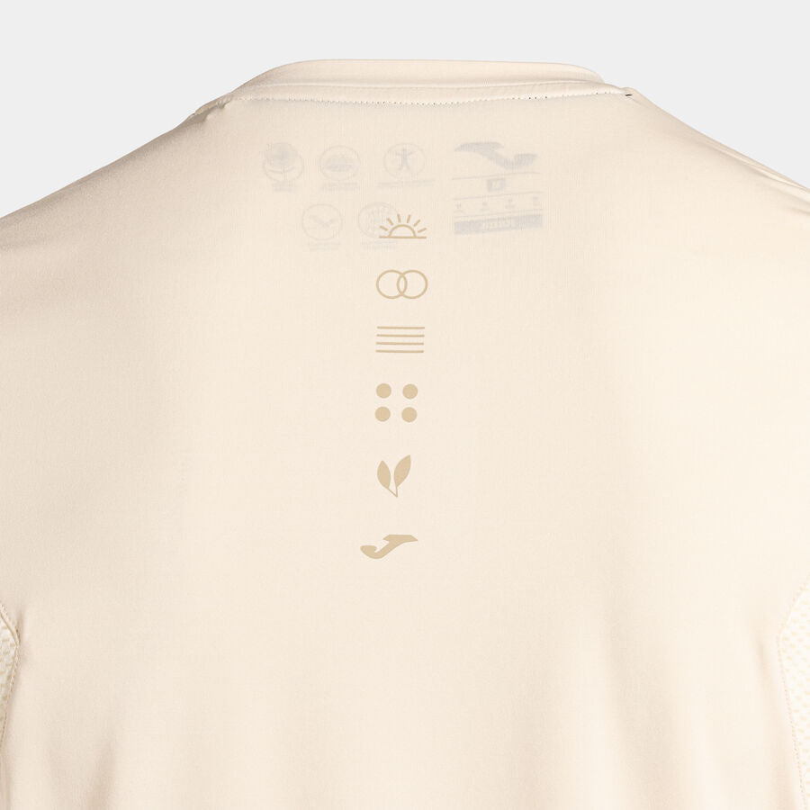 INDOOR GYM SHORT SLEEVE T-SHIRT BEIGE