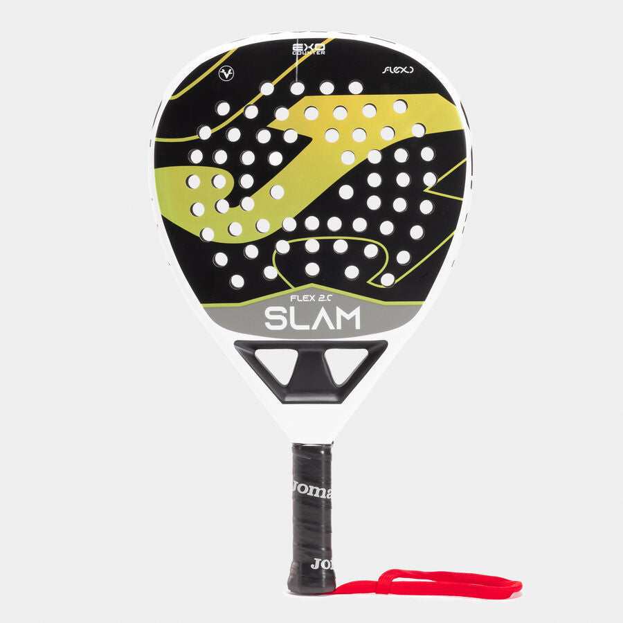 SLAM FLEX PADDLE RACKET GREEN WHITE