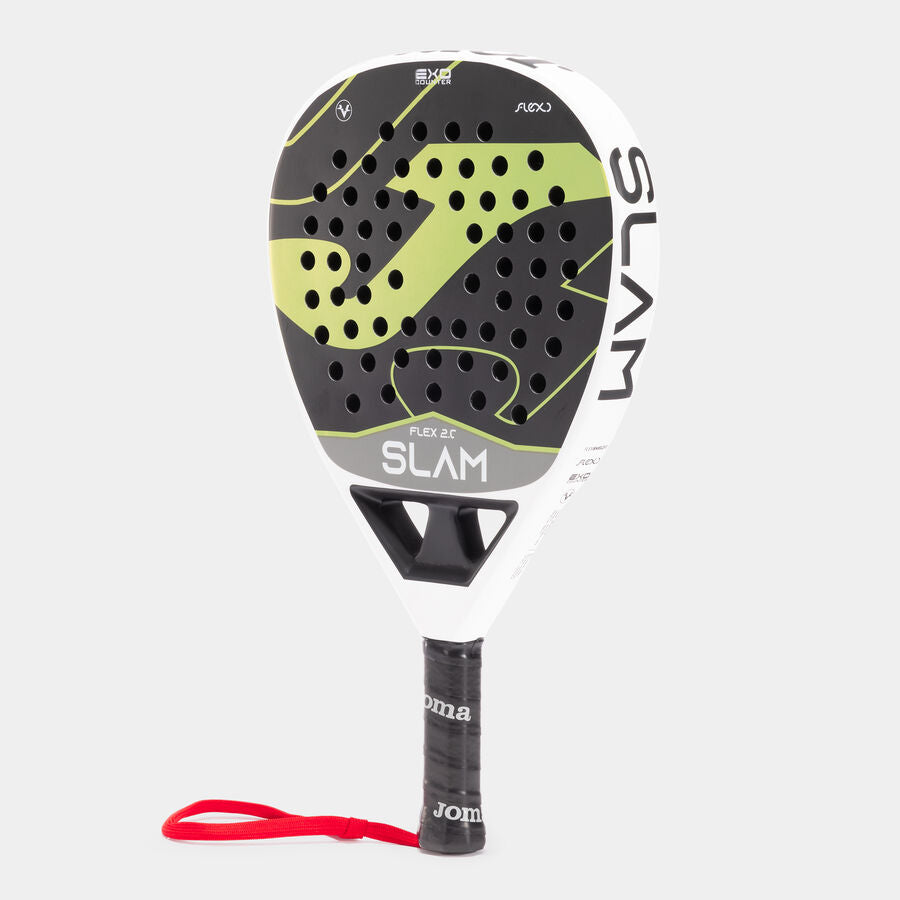 SLAM FLEX PADDLE RACKET GREEN WHITE