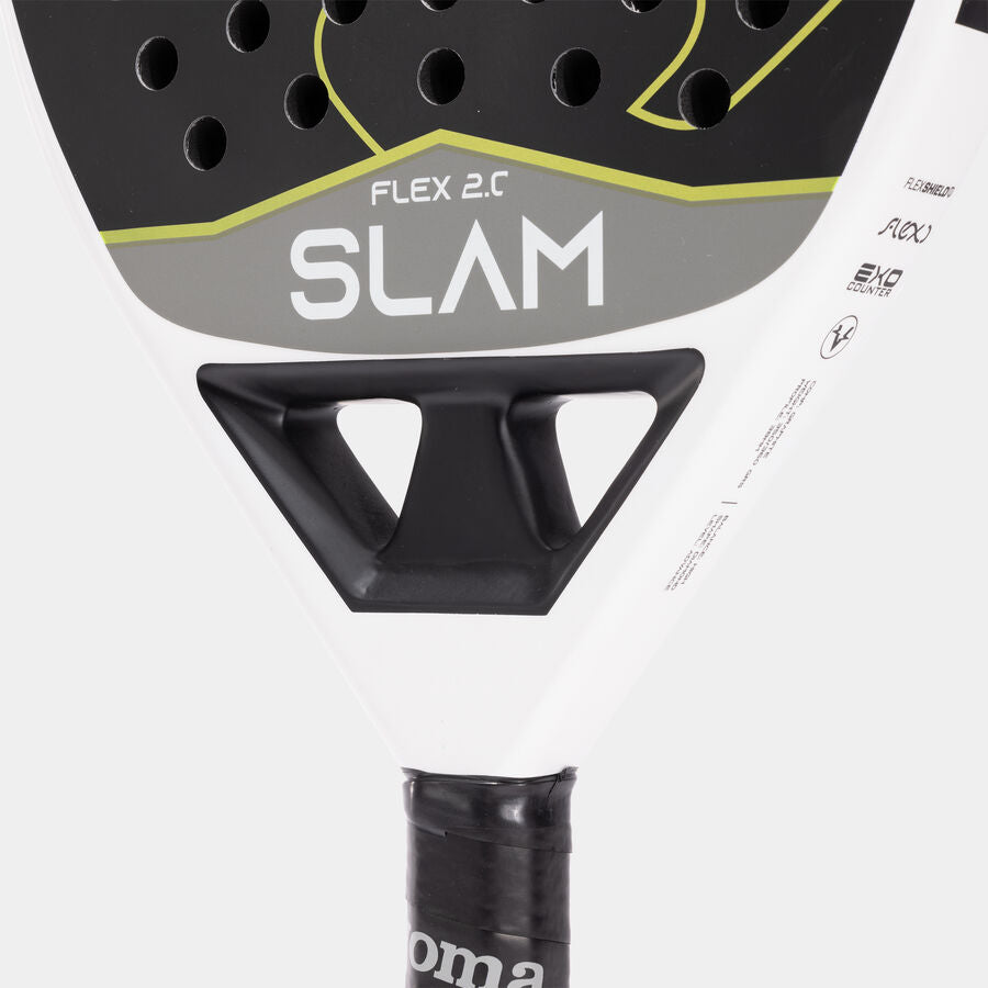 SLAM FLEX PADDLE RACKET GREEN WHITE