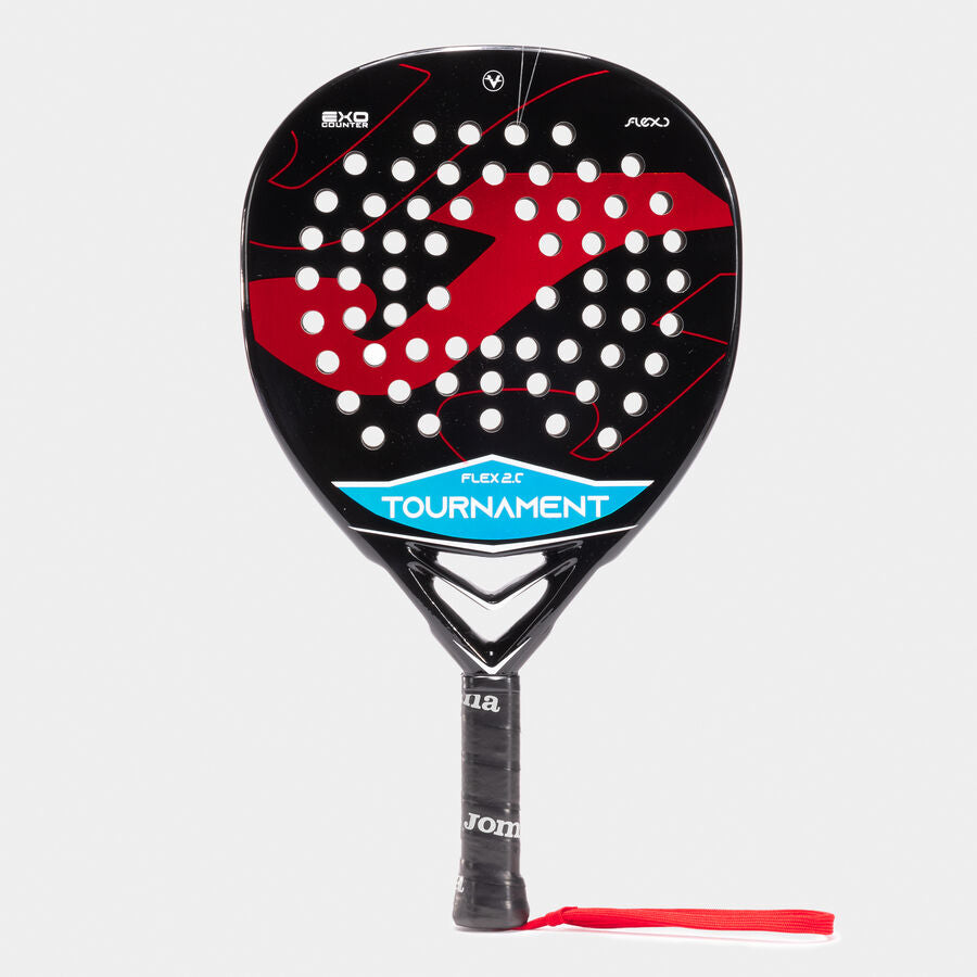 TOURNAMENT FLEX PADDLE RACKET BLACK RED