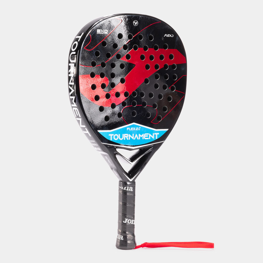 TOURNAMENT FLEX PADDLE RACKET BLACK RED