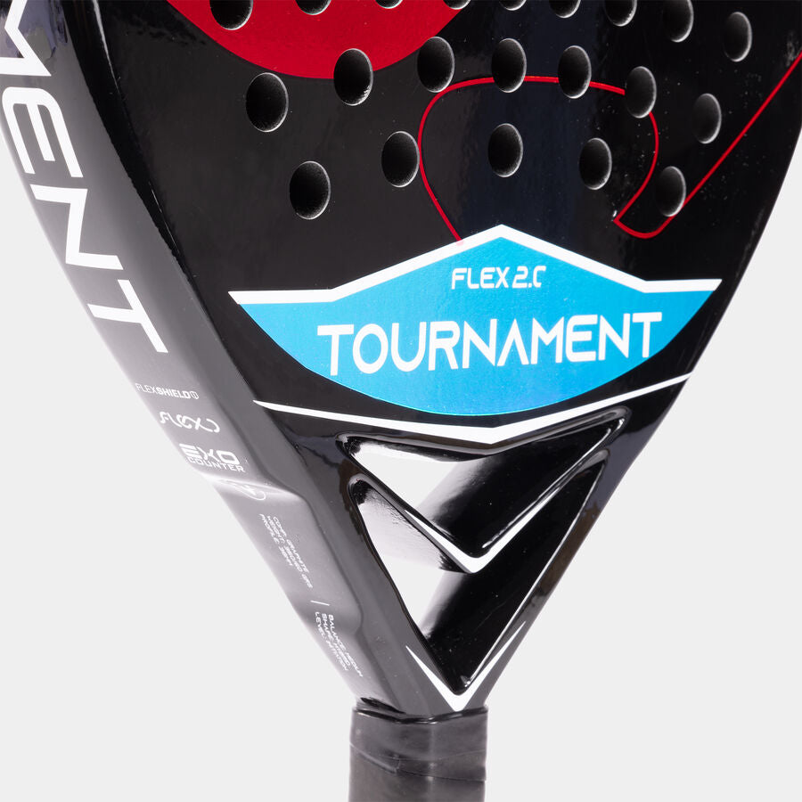 TOURNAMENT FLEX PADDLE RACKET BLACK RED