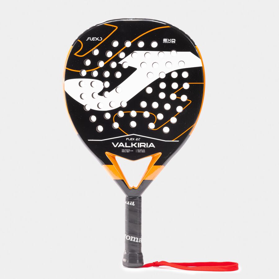 VALKIRIA FLEX PADDLE RACKET BLACK ORANGE