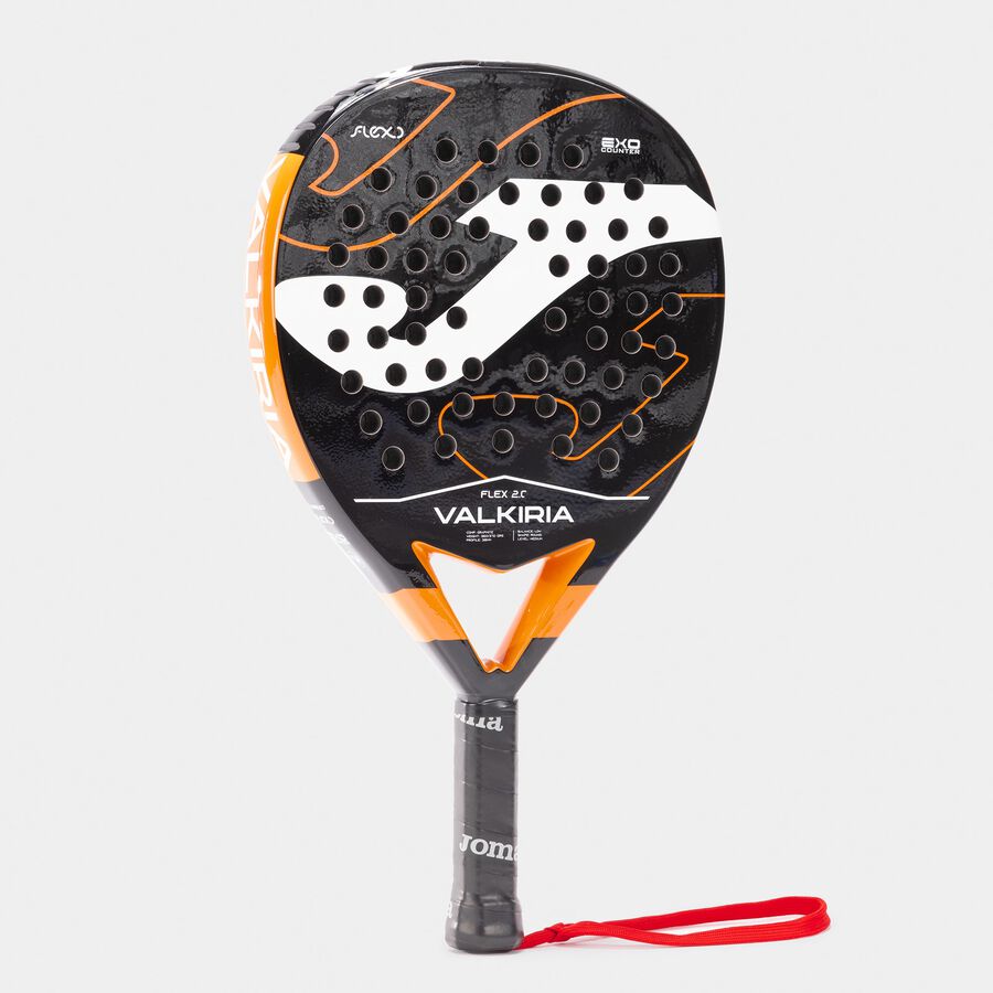 VALKIRIA FLEX PADDLE RACKET BLACK ORANGE